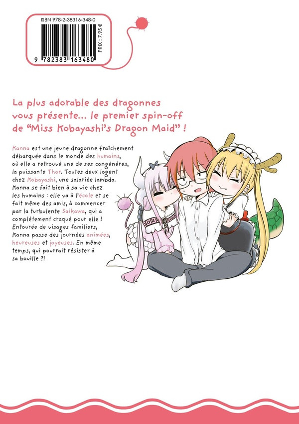 Verso de l'album Miss Kobayashi's Dragon Maid 1