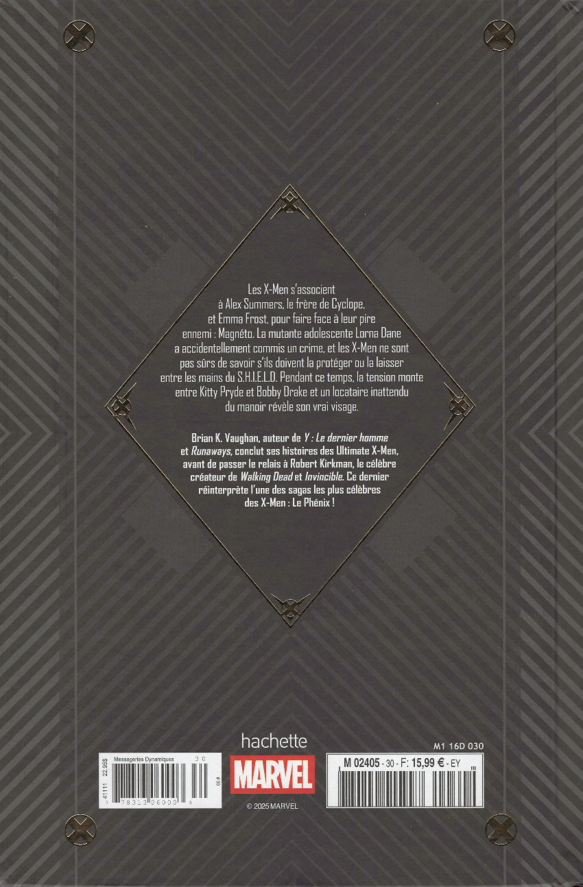 Verso de l'album Marvel Ultimate 30 Nord Magnétique