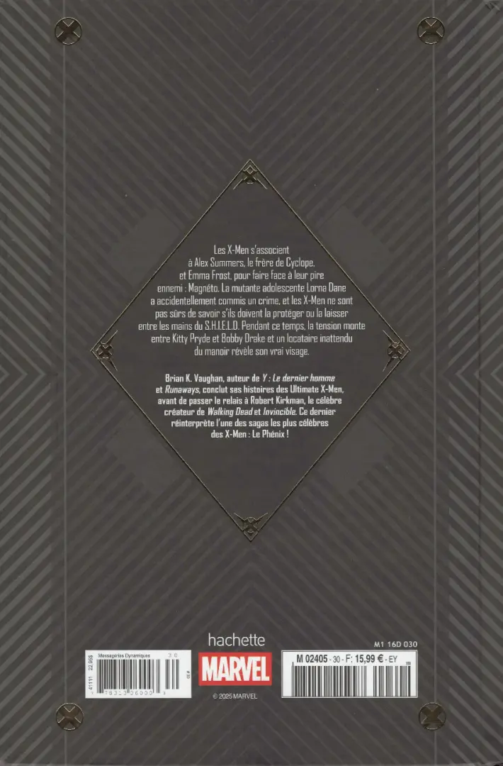 Verso de l'album Marvel Ultimate 30 Nord Magnétique