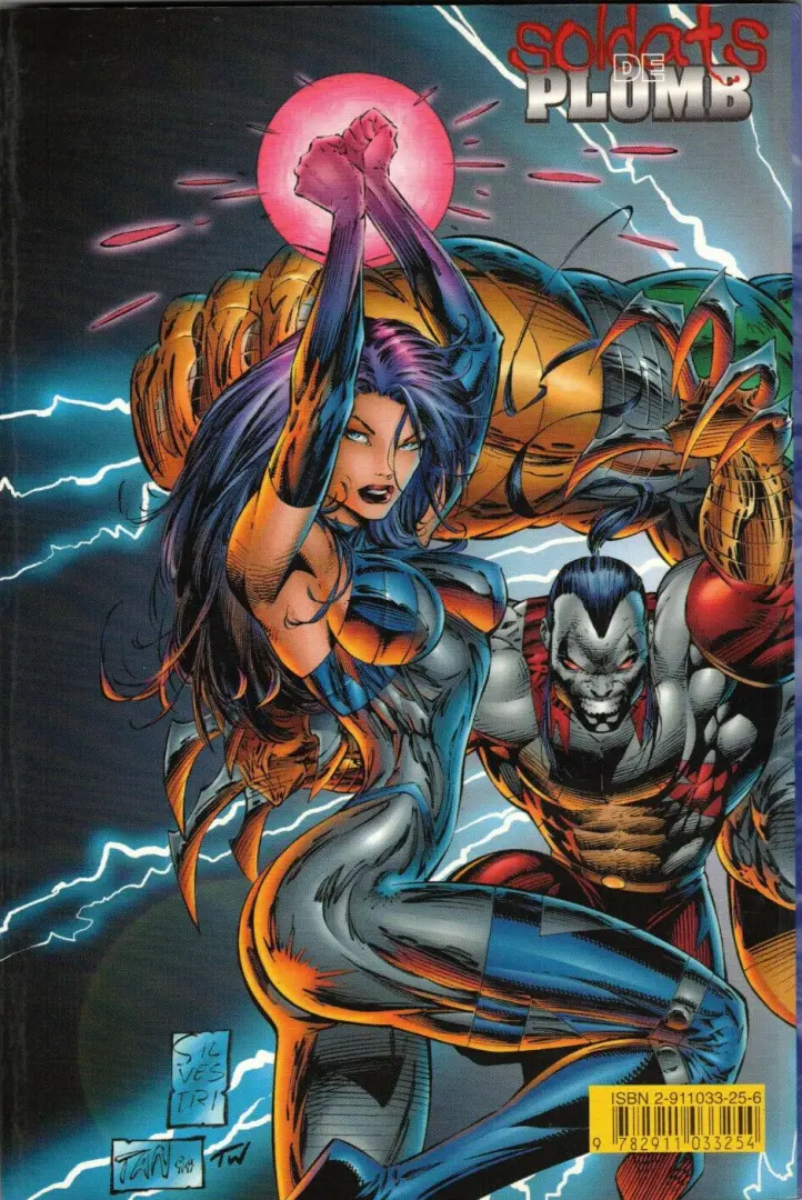Verso de l'album Cyberforce Tome 1