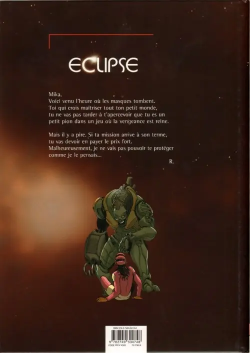 Verso de l'album Eclipse Tome 3 Schwarz