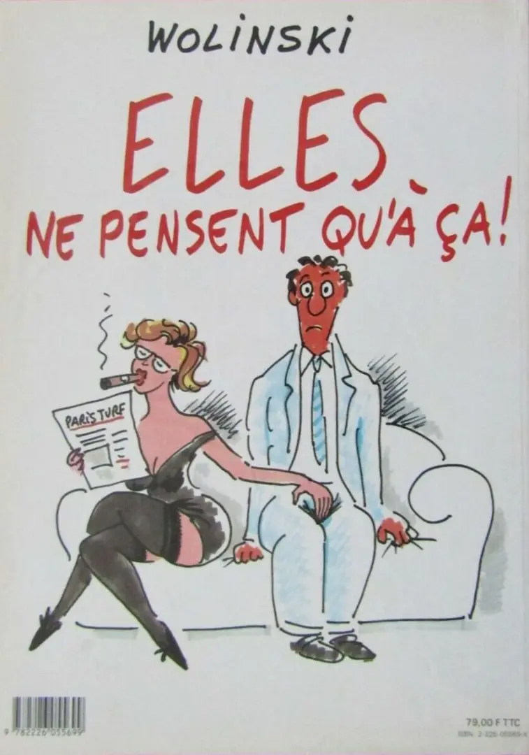 Verso de l'album Elles ne pensent qu'à ça !