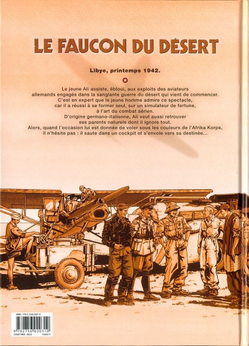 Verso de l'album Le Faucon du désert Tome 1 Martuba Airfield