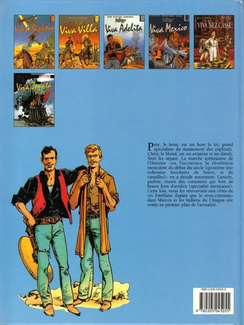 Verso de l'album Les Gringos Tome 6 Viva Zapata