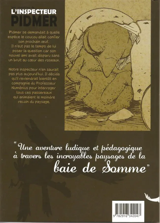 Verso de l'album Les enquêtes de l'Inspecteur Pidmer