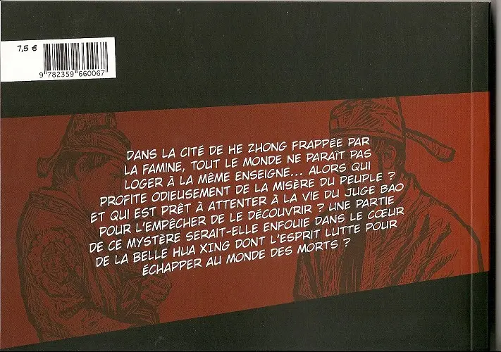 Verso de l'album Juge Bao Tome 3 Juge Bao & La belle empoisonnée