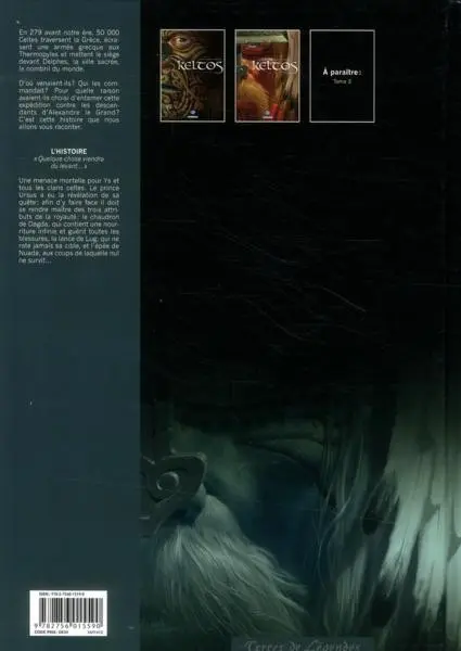 Verso de l'album Keltos Tome 2 La Grande Quête