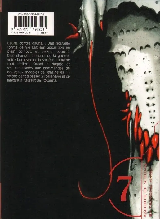Verso de l'album Knights of Sidonia 7