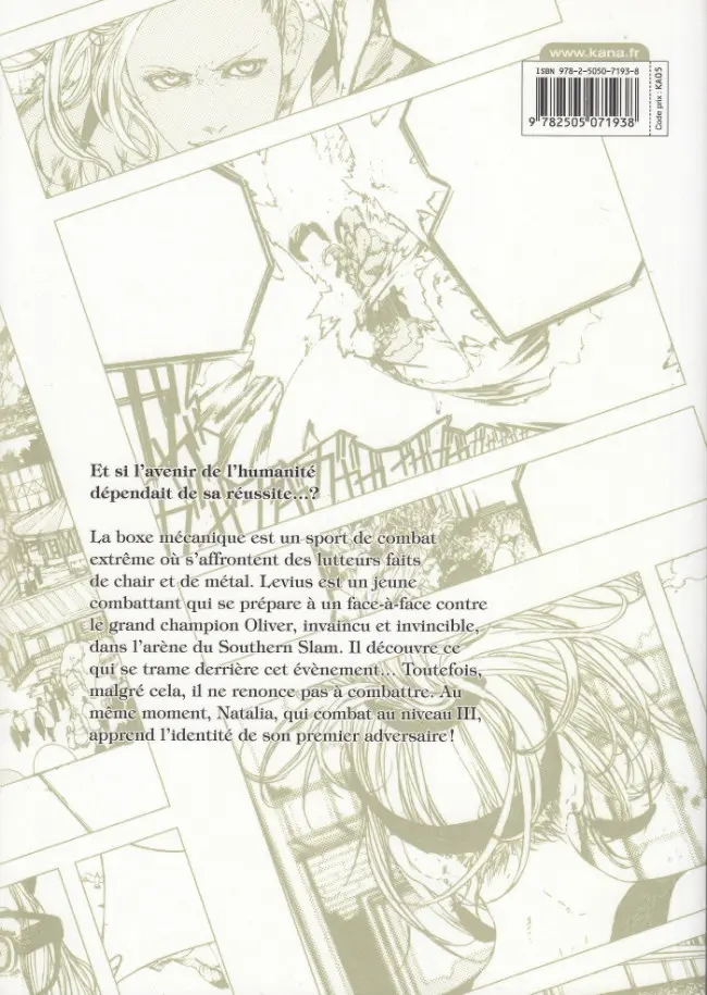 Verso de l'album Levius est Vol. 4