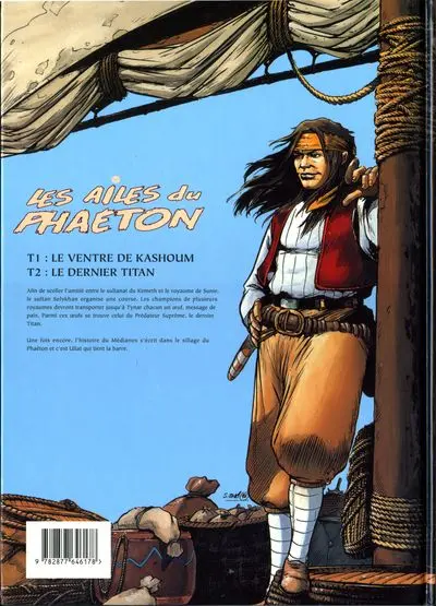 Verso de l'album Les Ailes du Phaéton Tome 2 Le dernier Titan