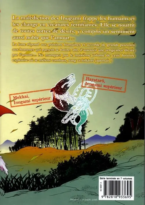 Verso de l'album Lune de sang 3