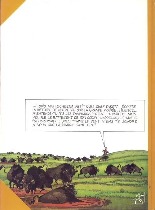 Verso de l'album Mattocheega des prairies Tome 1