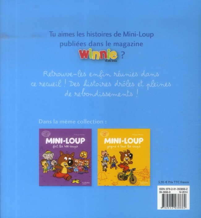 Verso de l'album Mini-Loup Les aventures de Mini-Loup Tome 2 Mini-Loup roi des casse-cou