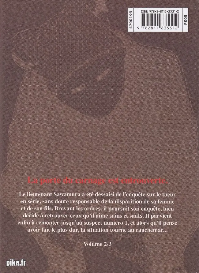 Verso de l'album Museum - Killing in the rain Tome 2