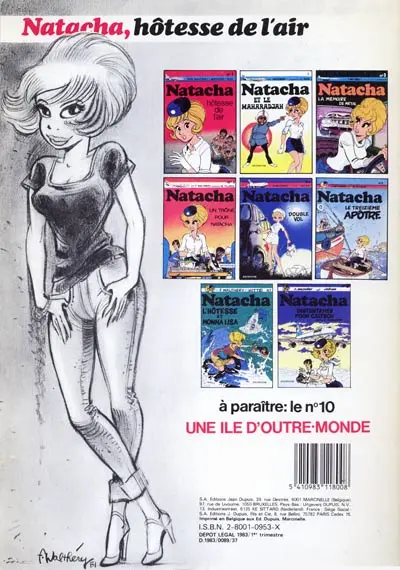 Verso de l'album Natacha Tome 9 Les machines incertaines