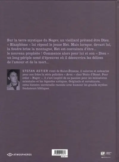 Verso de l'album Negev Tome 1 Le souffle de dieu