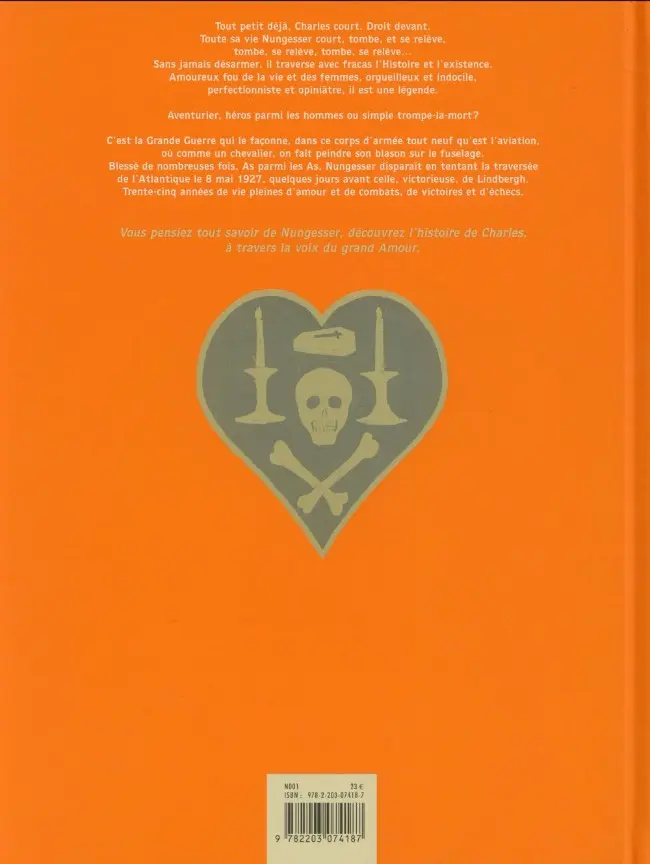 Verso de l'album Nungesser