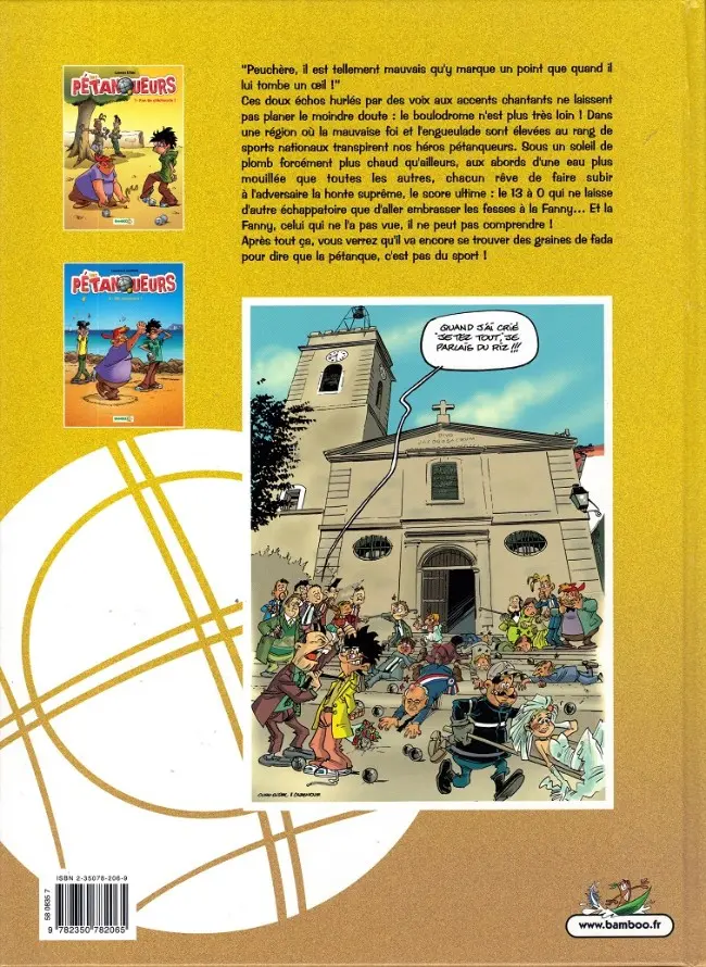 Verso de l'album Les Pétanqueurs Tome 2 Oh, peuchère !