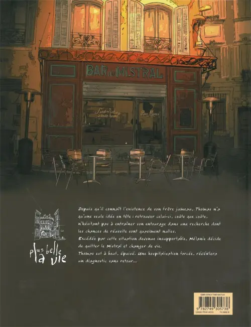 Verso de l'album Plus belle la vie Tome 2 Un jumeau pour la vie