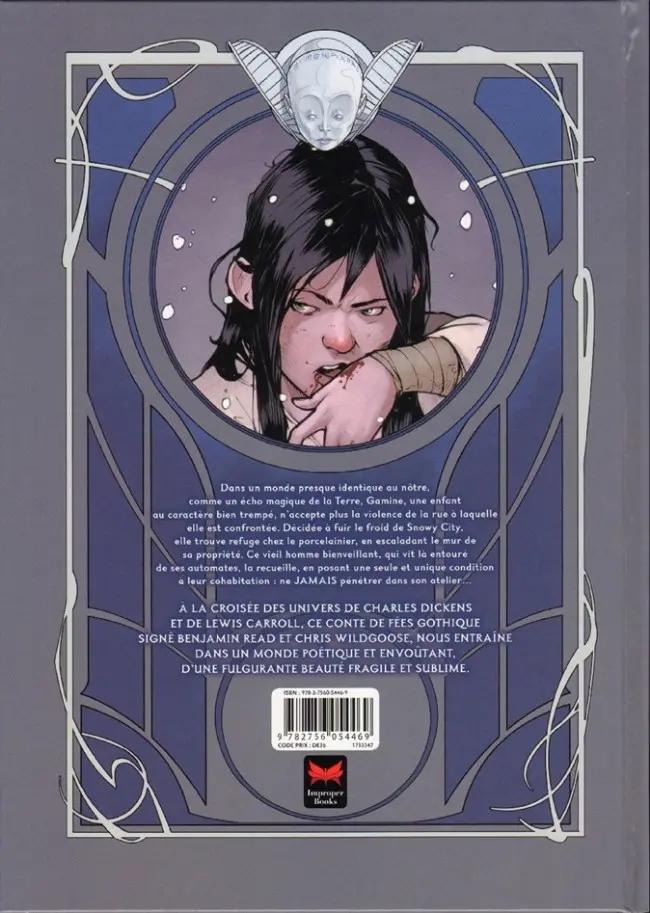 Verso de l'album Porcelaine Tome 1 Gamine