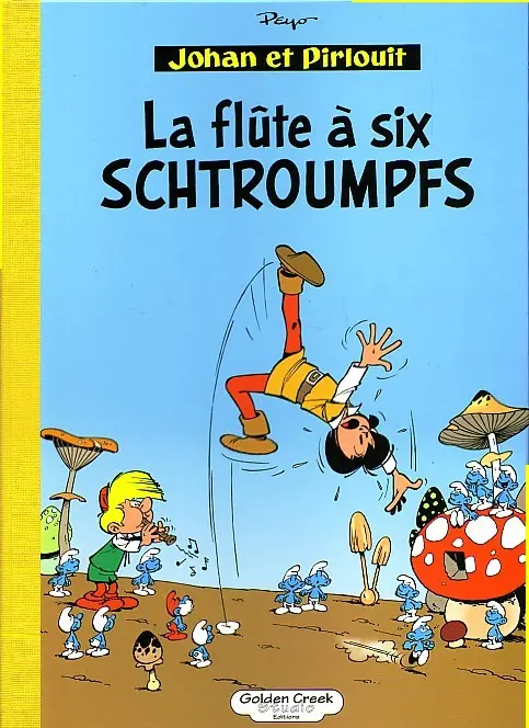 Couverture de l'album Johan et Pirlouit Tome 9 La flûte à six schtroumpfs