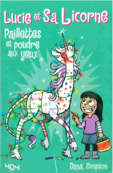 Couverture de l'album Lucie et sa licorne Tome 4 Paillettes et poudre aux yeux