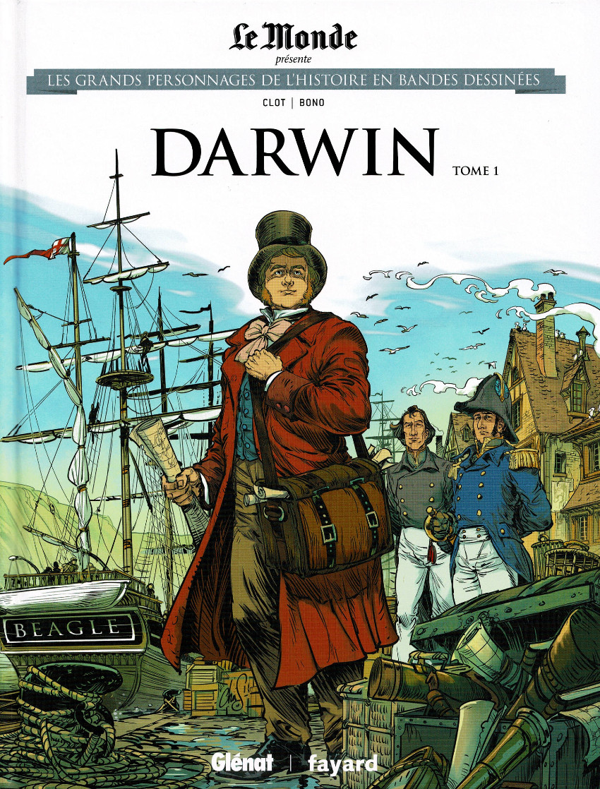 Couverture de l'album Les grands personnages de l'Histoire en bandes dessinées Tome 27 Darwin - Tome 1