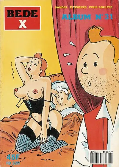 Couverture de l'album Tintin - Pastiches pour Adultes La vie sexuelle de Tintin
