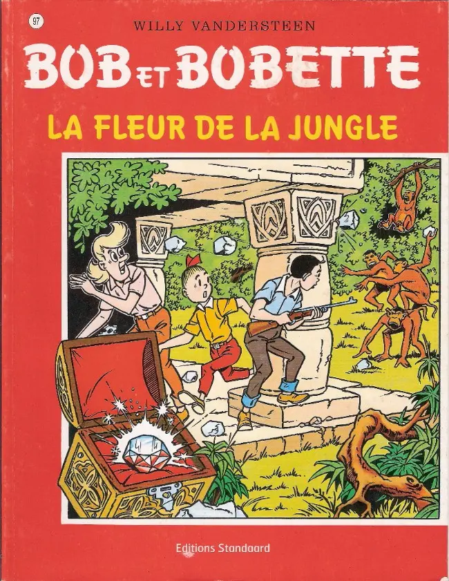 Couverture de l'album Bob et Bobette Tome 97 La fleur de la jungle