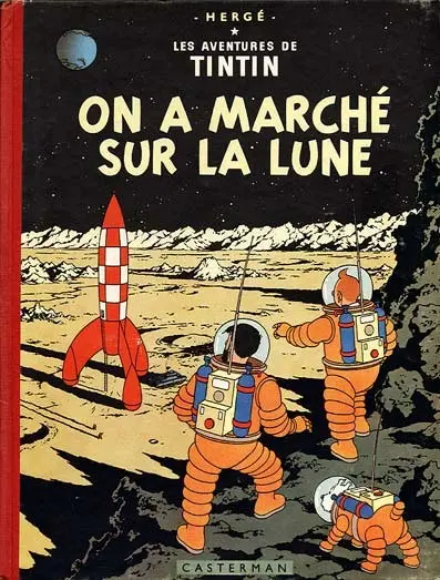 Couverture de l'album Tintin Tome 17 On a marché sur la Lune