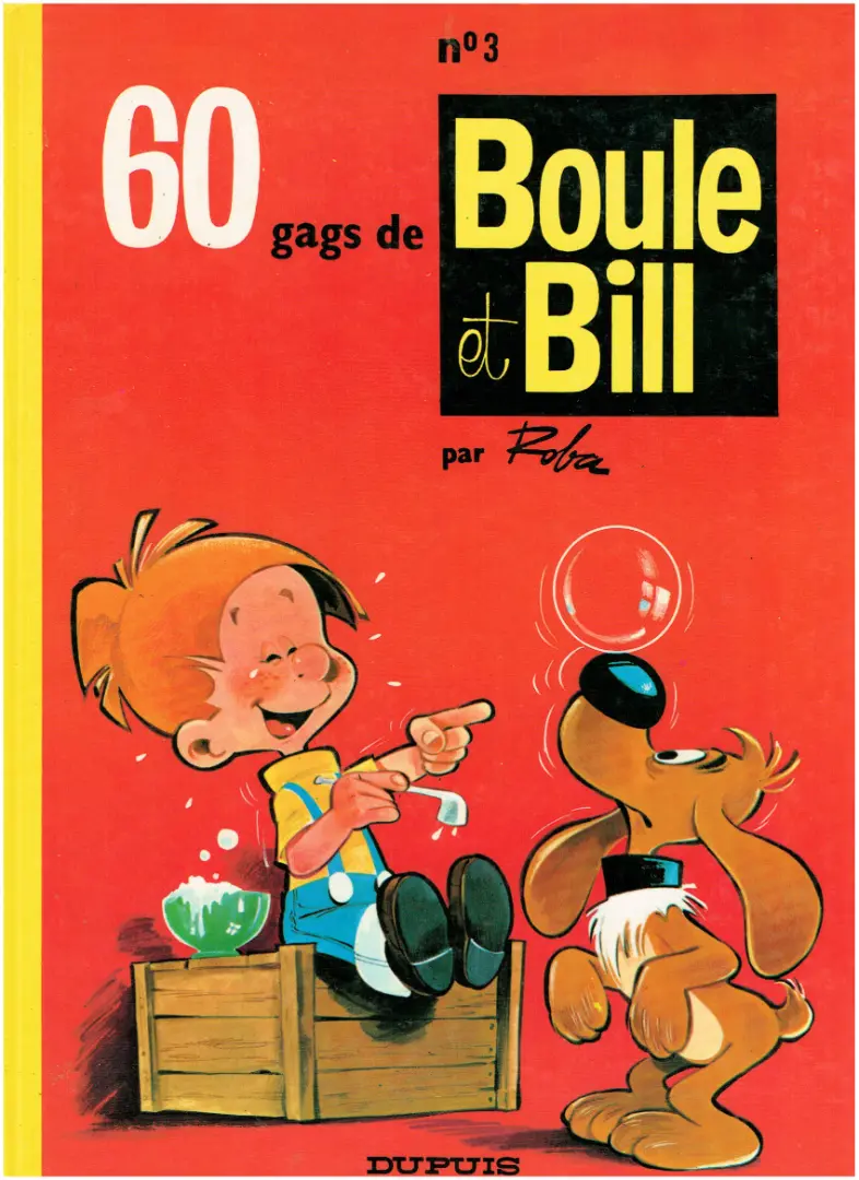 Couverture de l'album Boule & Bill Tome 3 60 gags de Boule et Bill n°3