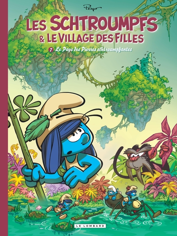 Couverture de l'album Les Schtroumpfs & le Village des filles Tome 7 Le pays des pierres schtroumpfantes