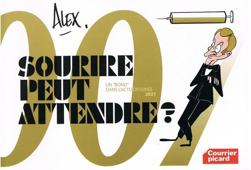 Couverture de l'album Alex - Dessins de presse Sourire peut attendre ? - Un bond dans l'actu dessinée 2021