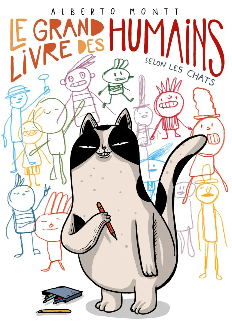 Couverture de l'album Le grand livre des humains, selon les chats
