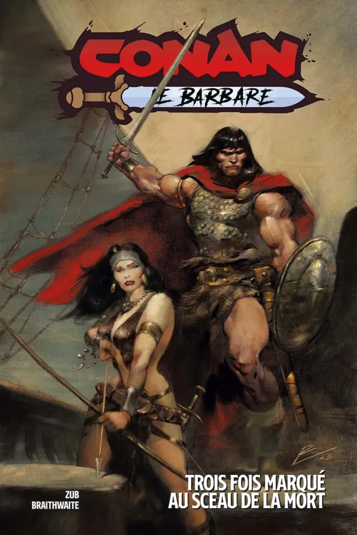 Couverture de l'album Conan le barbare 2 Trois fois marqué au sceau de la mort