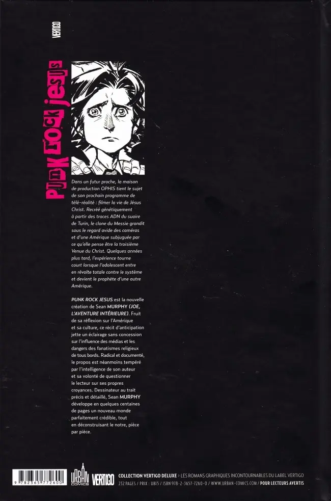 Verso de l'album Punk Rock Jesus