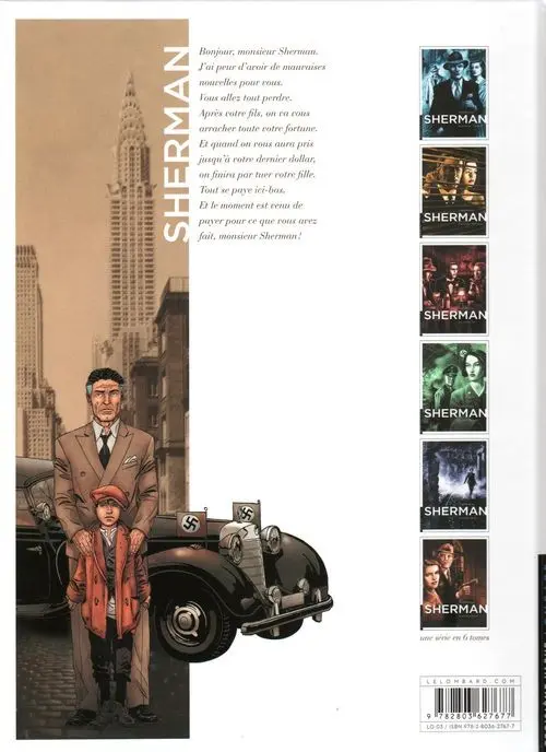 Verso de l'album Sherman Tome 2 L'ascension. Wall Street