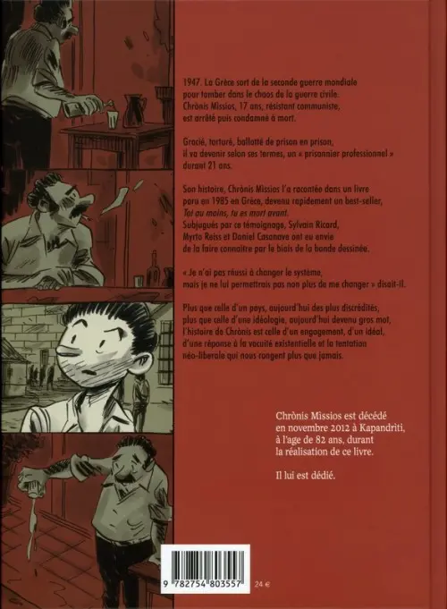 Verso de l'album Toi au moins, tu es mort avant