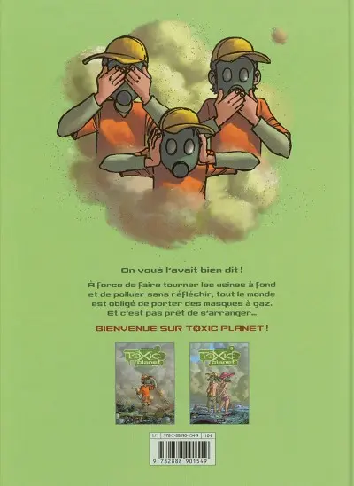 Verso de l'album Toxic planet Tome 2 Espèce Menacée