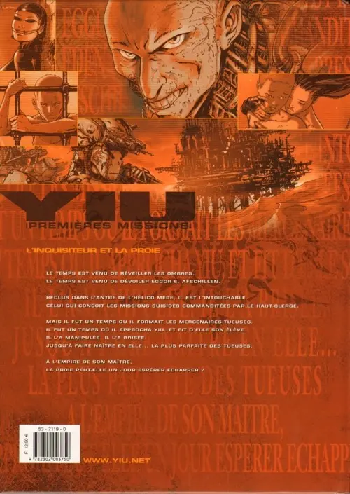 Verso de l'album Yiu Premières missions Tome 6 L'inquisiteur et la proie