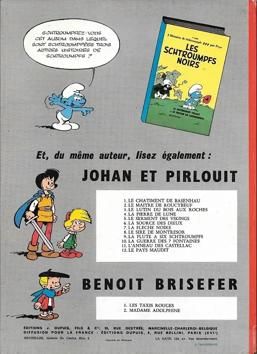 Verso de l'album Benoît Brisefer Tome 2 Madame adolphine
