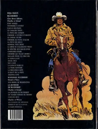 Verso de l'album Blueberry Tome 1 Fort Navajo