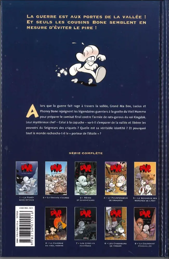 Verso de l'album Bone Tome 6 La Caverne du Vieil Homme