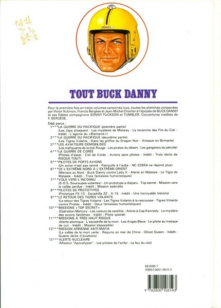 Verso de l'album Tout Buck Danny Tome 1 La guerre du Pacifique - Première partie