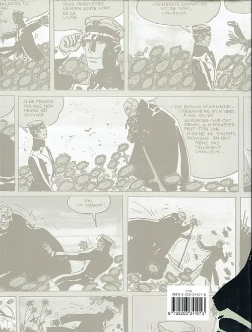 Verso de l'album Corto Maltese Tome 2 Les Helvétiques