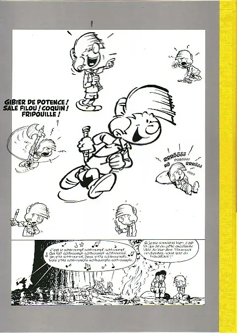 Verso de l'album Johan et Pirlouit Tome 9 La flûte à six schtroumpfs