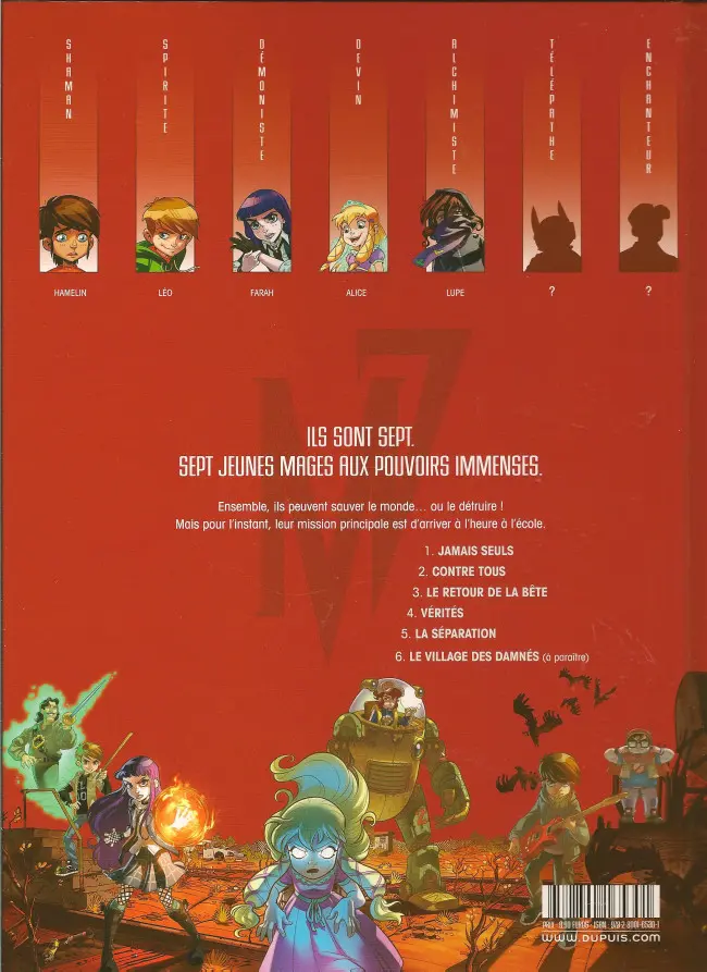 Verso de l'album Magic 7 2 Contre tous