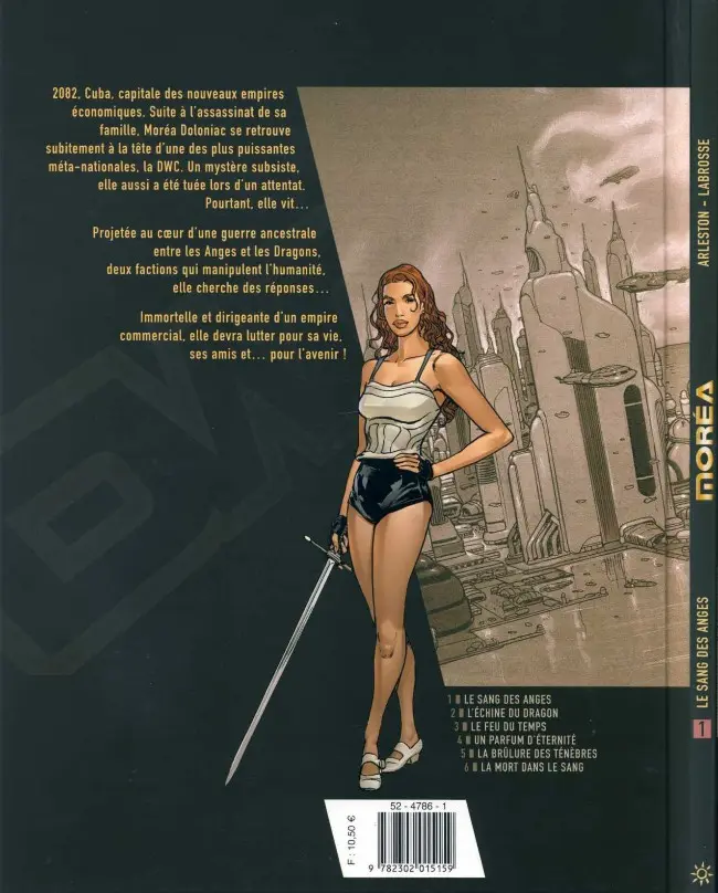 Verso de l'album Moréa Tome 1 Le sang des anges