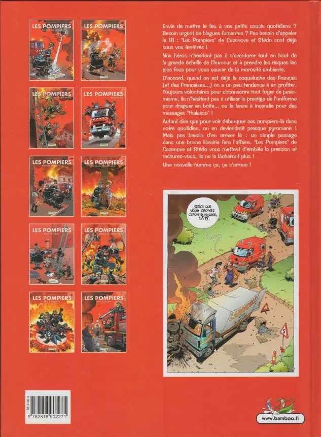 Verso de l'album Les Pompiers Tome 4 Potes au feu