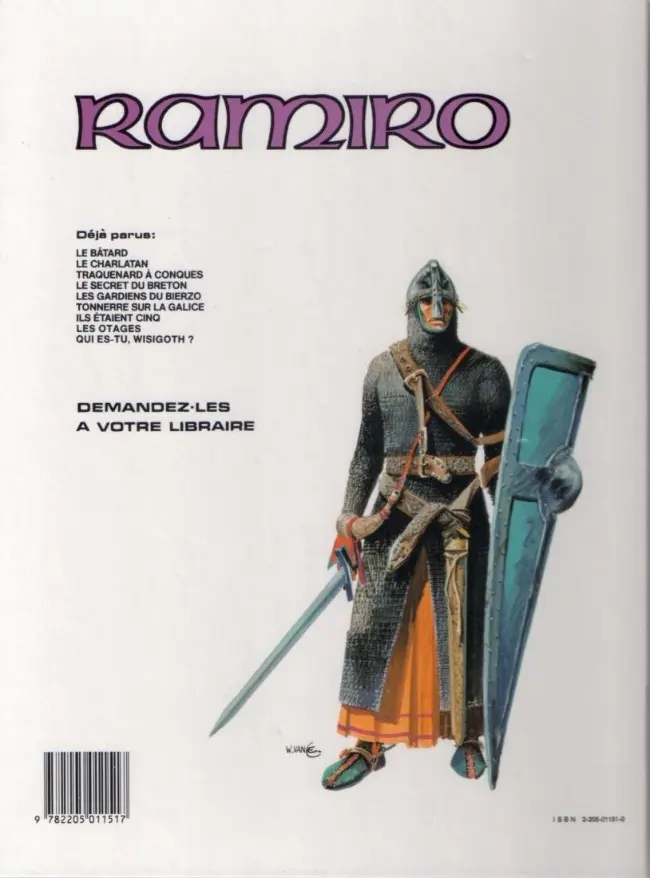 Verso de l'album Ramiro Tome 3 Traquenard à Conques : Mission pour Compostelle 1